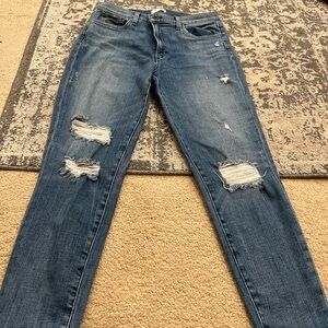 Distressed Blue Jeans - Joes - Charlie skinny high rise